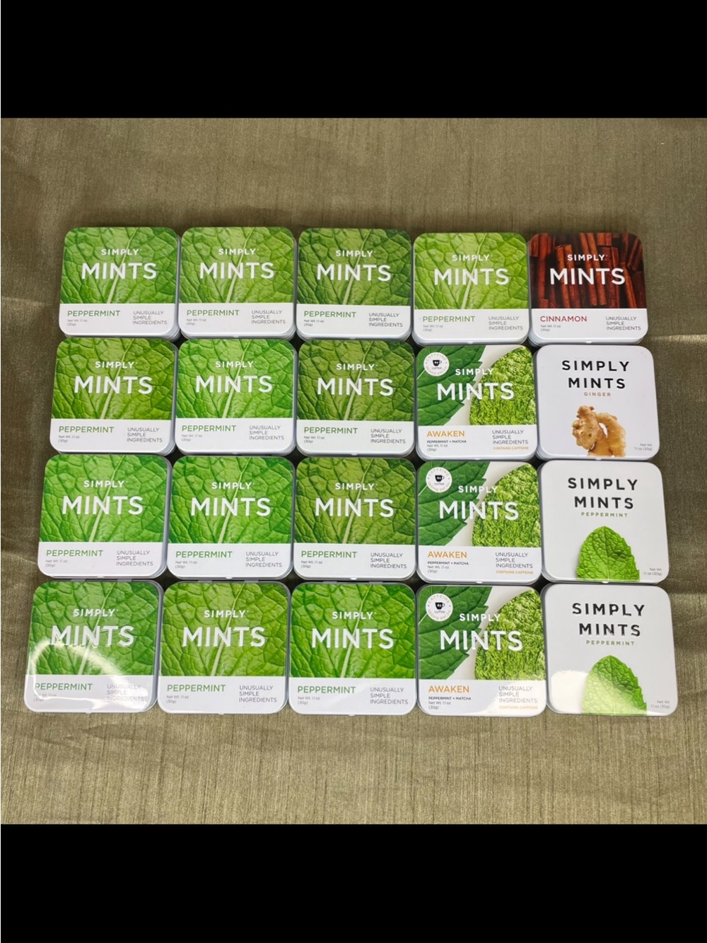 Simply Mints Empty Tins Sewing Kits Crafts Fishing Tackle Buttons Hinged Tins 20